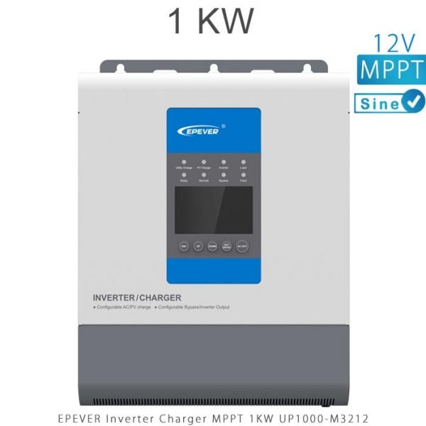 سانورتر 1KVA ولت 30 آمپر MPPT و شارژر 20 آمپر AC برند UP1000-M3212
