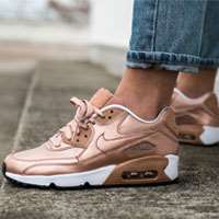کفش کتانی رانینگ نایک ایرمکس نود رز گلد running shoes air max90rose gold 8600946920