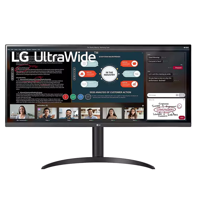 خرید و قیمت مانیتور مخصوص بازی ال جی مدل LG 34wp550 سایز 34 اینچ