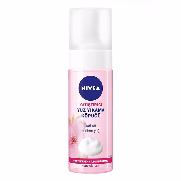  فوم شستشوی صورت نیوآ صورتی مناسب پوست های خشک و حساس 