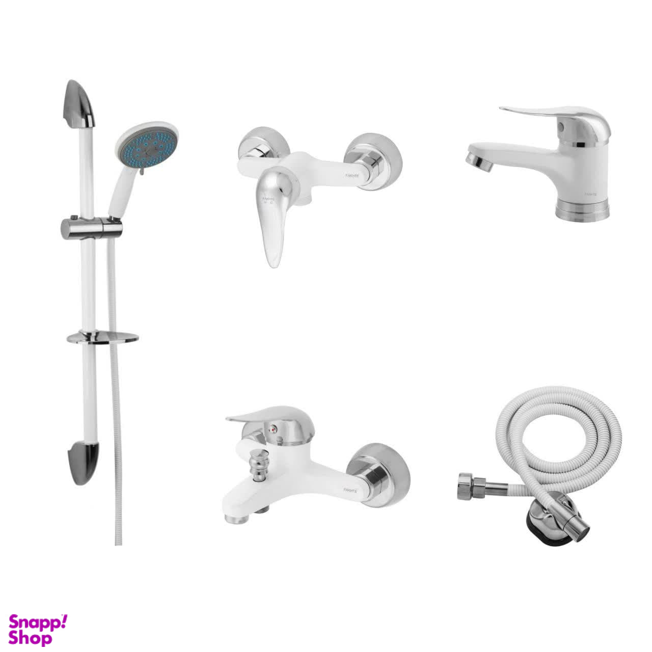 ست شیرآلات فاخته مدل زحل کد SKBSINK مجموعه 5 عددی