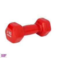 دمبل مدل روکش دار وزن 2 کیلوگرم