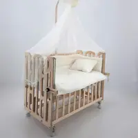 گهواره لایلا خودرنگ چوب . نی نی کام (پس کرایه)