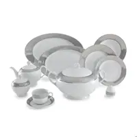 سرویس چینی زرین 12 نفره 102 پارچه پالادیوم درجه عالی