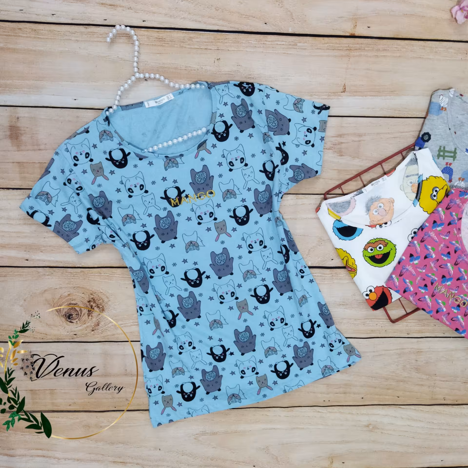 تیشرت تمام چاپ وارداتی   برند mango سایز M,L,XL,XXL