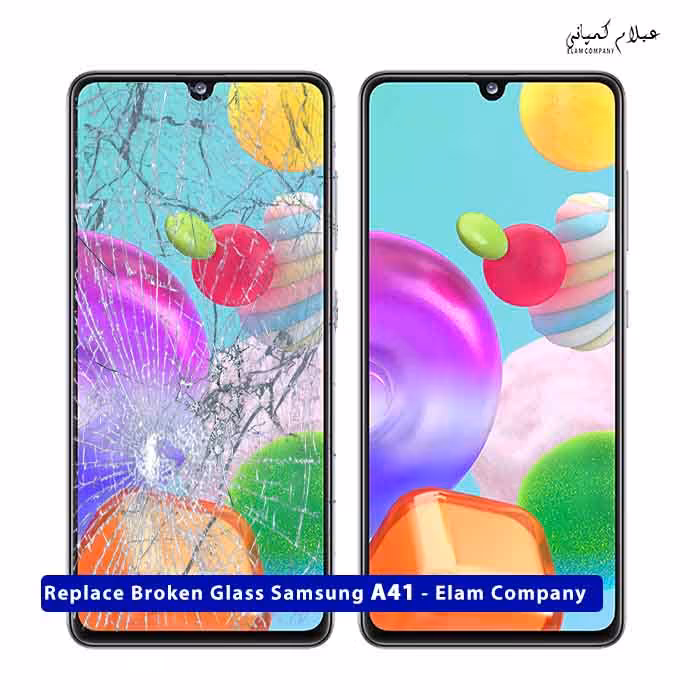 تعویض گلس تاچ ال سی دی سامسونگ A41 – ضمانتی و بدون ریسک