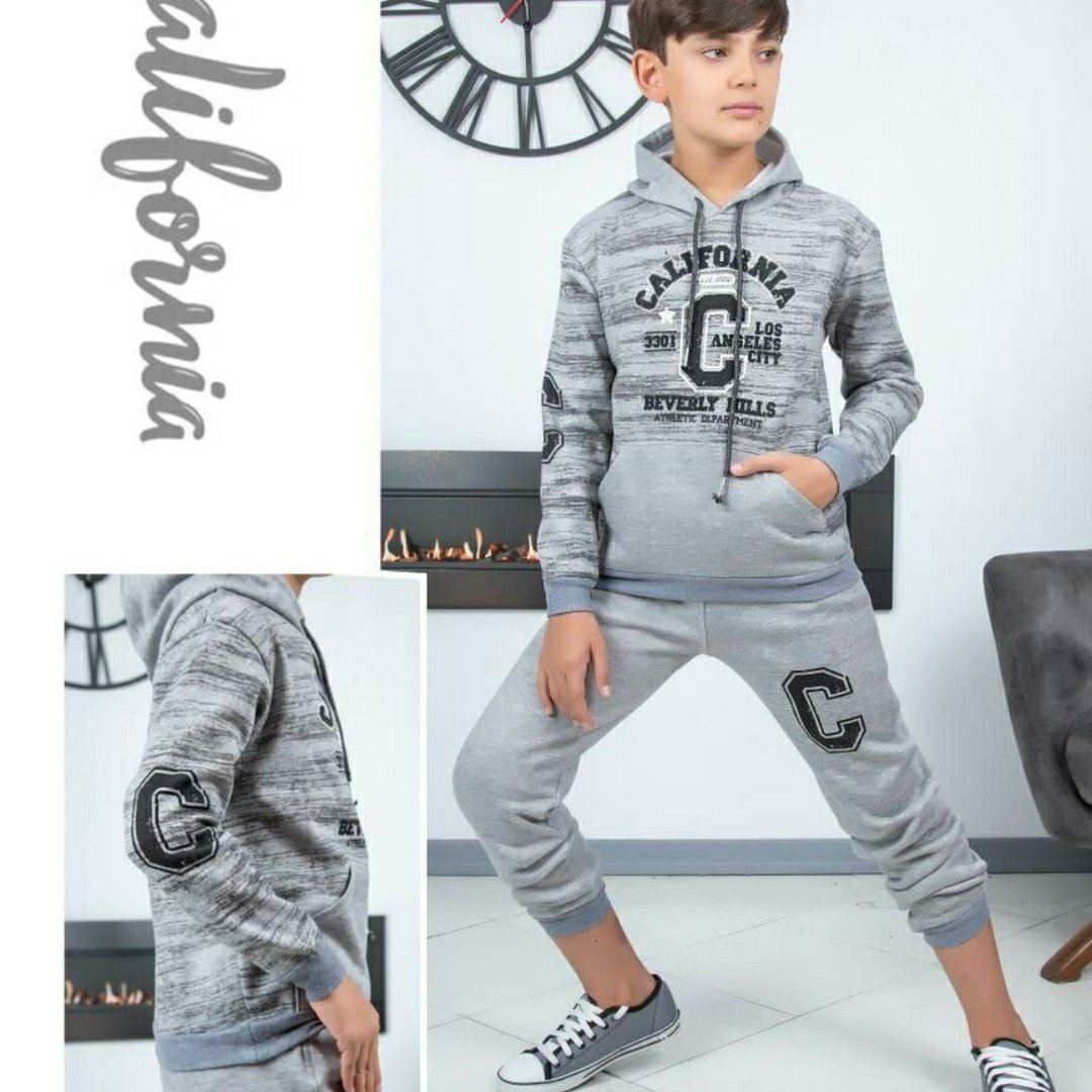 ست هودی شلوار اسپرت( مناسب پسر و دختر ) سایز 55 تا 65