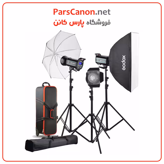 کیت فلاش گودکس Godox QS400II 3-Light Studio Flash Kit