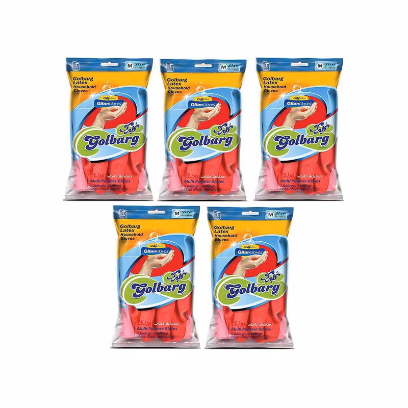 دستکش آشپزخانه گیلان مدل Col Med مجموعه 5 عددی