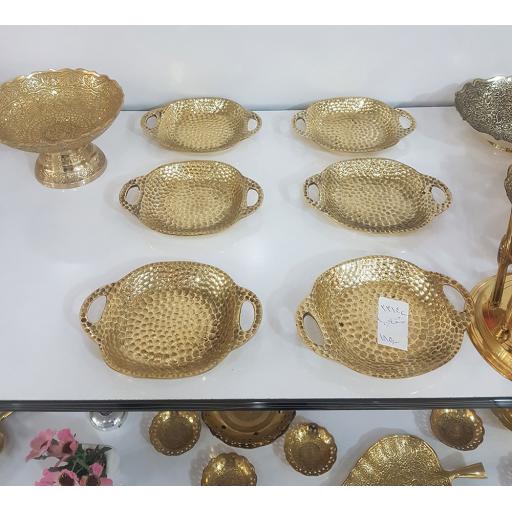 بشقاب دسته دار برنجی هندی