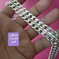 زنجیر نقره ترک کد 475 وزن 91 گرم و نیم طول 65 سانت پهنا 9 میل عیار 925 مدل کارتیه با تراش عالی کار ترک و وارداتی 