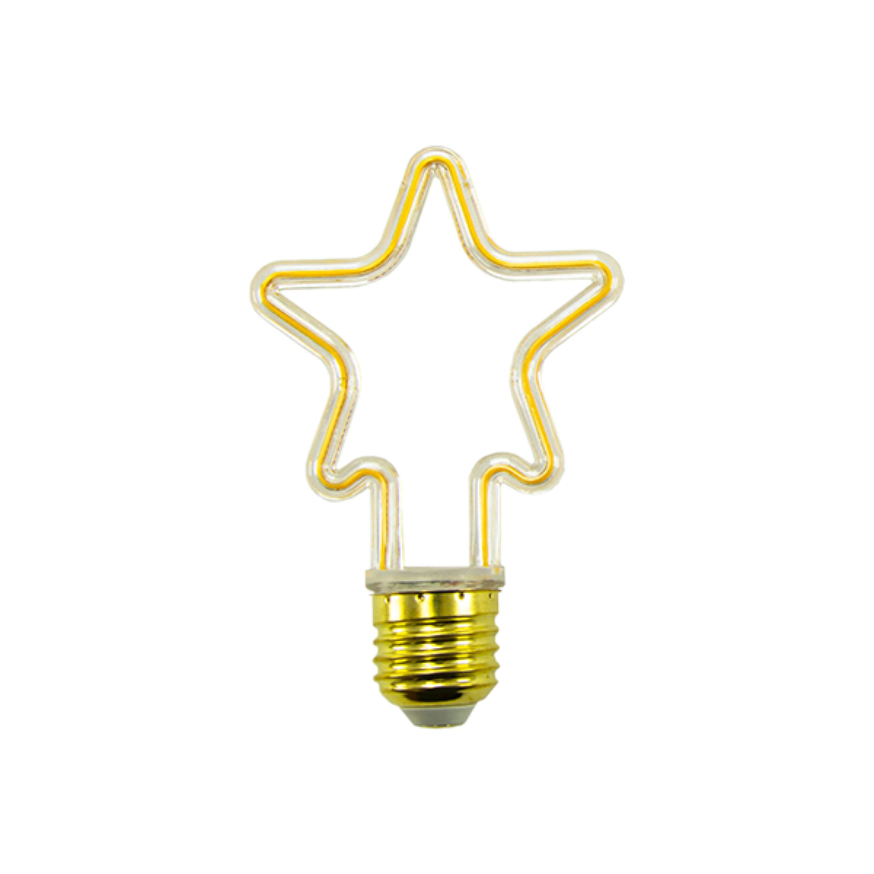 لامپ نئونی فوق کم مصرف LED طرح ستاره مدل ML-A03 (4 وات)