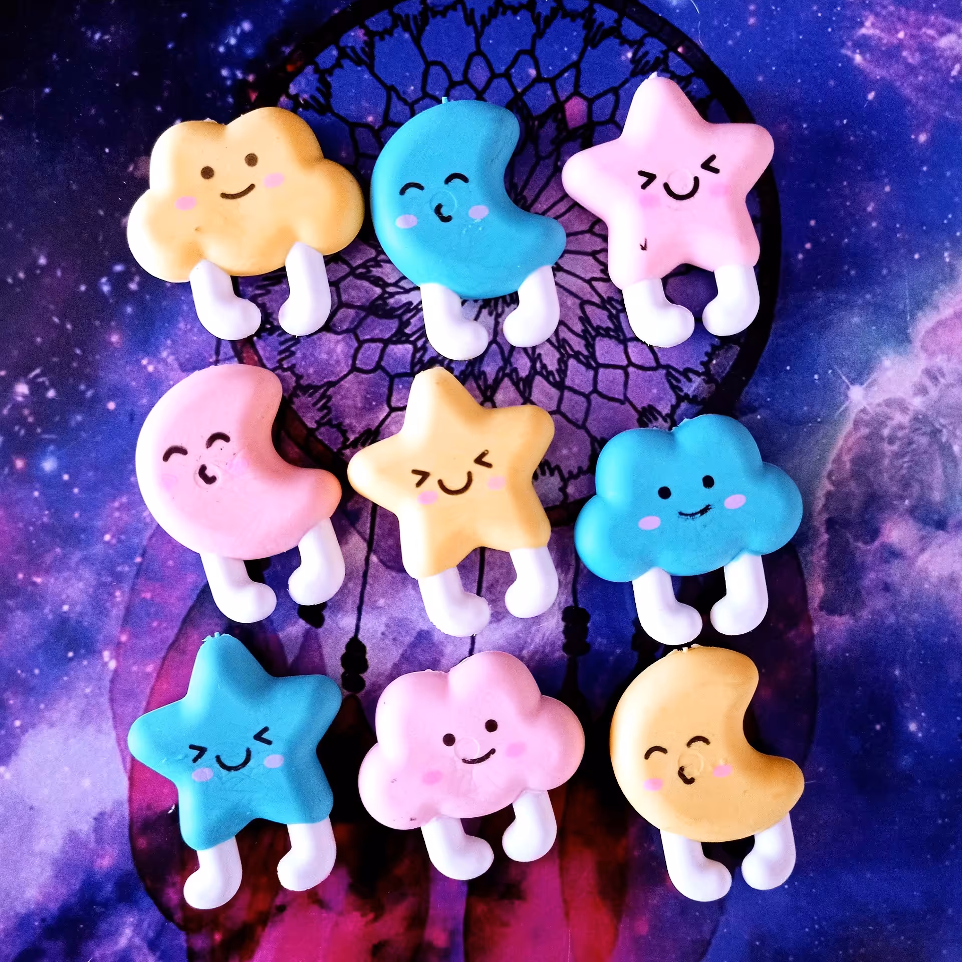 پاک کن فانتزی طرح ماه و ستاره 