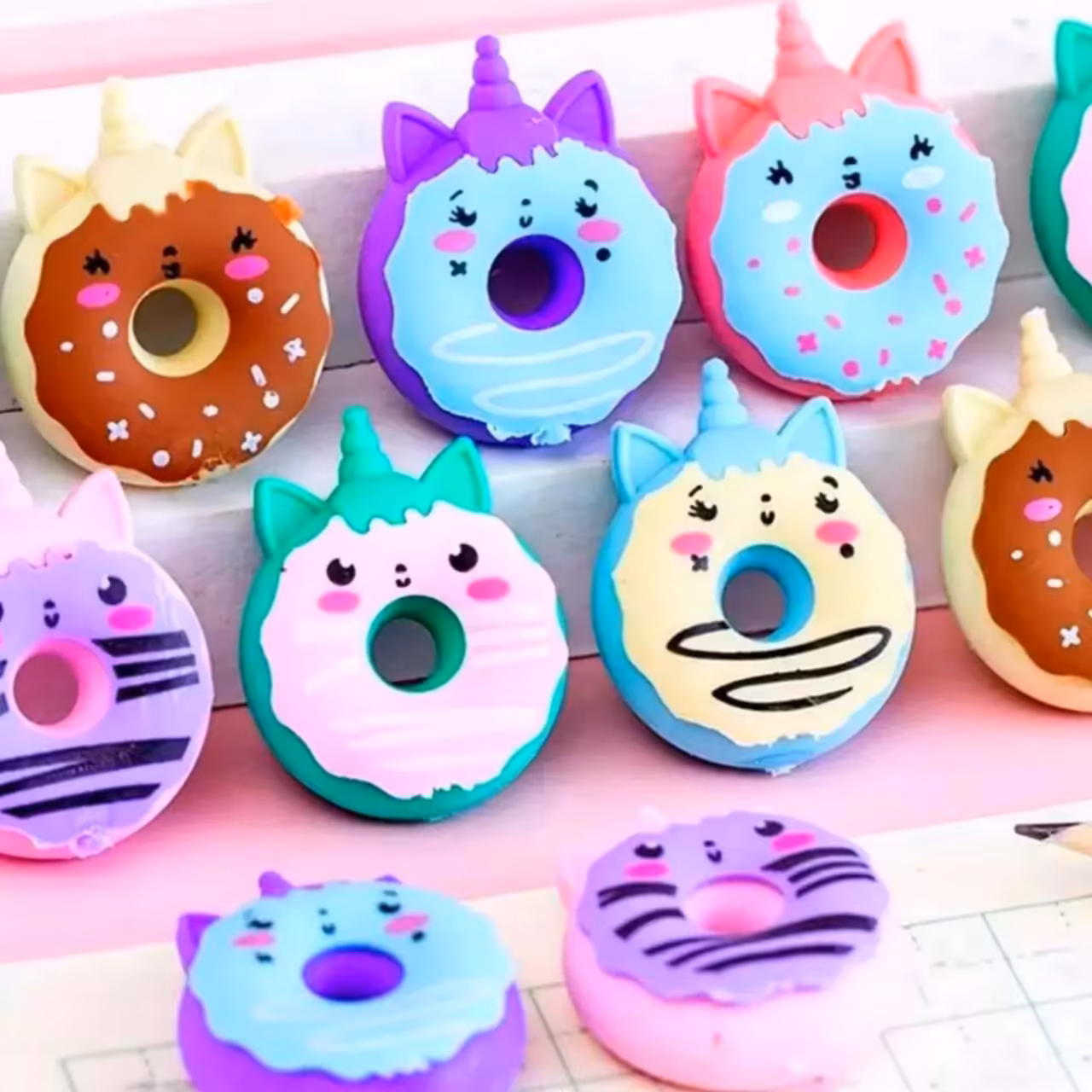 پاک کن طرح دونات تک شاخ (یونیکورن)