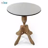میز گرد پایه چوبی جهانتاب مدل تارانتو کد 4501