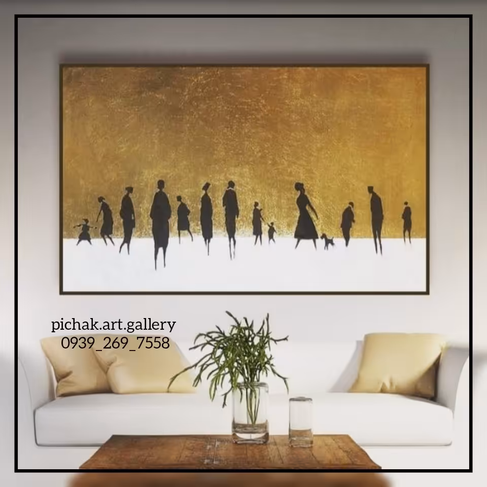 تابلو مینیمال دست ساز کد دو ابعاد 100 در 80 (پس کرایه)