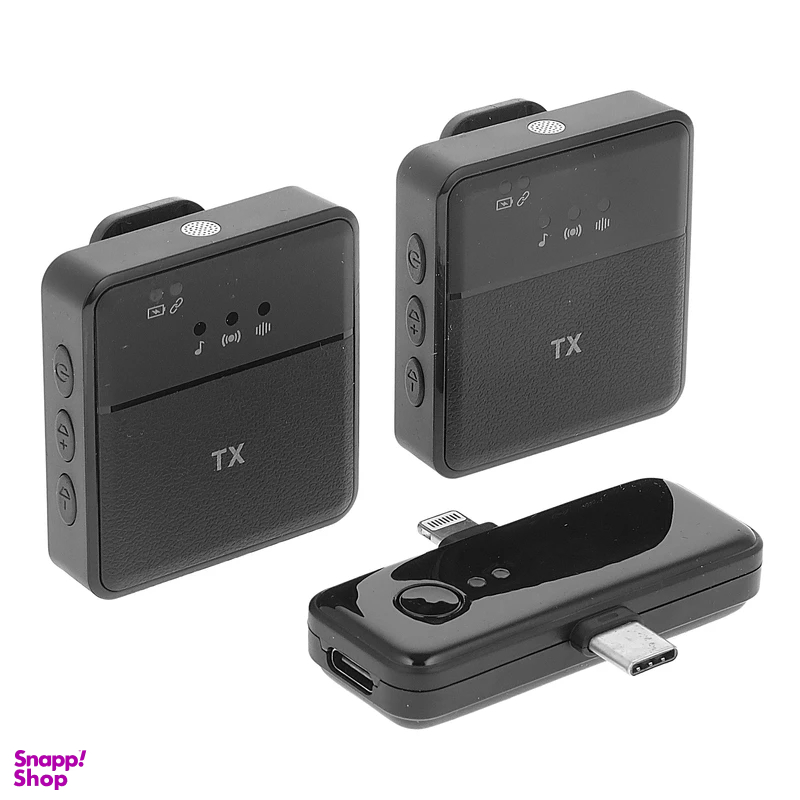 میکروفون بی سیم یقه ای مدل SX31 dual 3in1 Multi-Function بسته 2 عددی