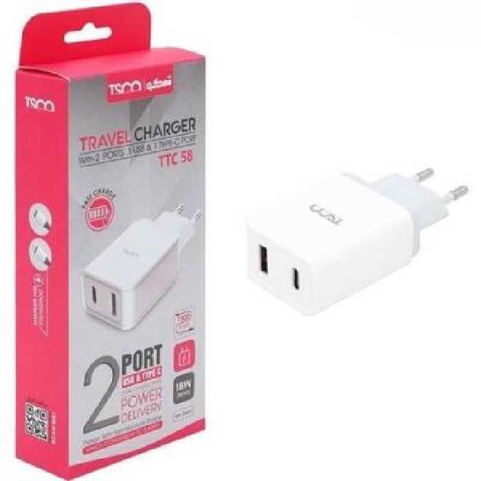 آداپتور شارژر دیواری تسکو اورجینال گارانتی کیفیت عالی