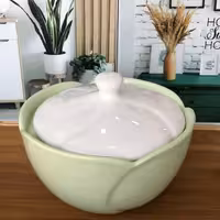 شکلات خوری درب دار سرامیکی لاله یک عددی با ارسال رایگان