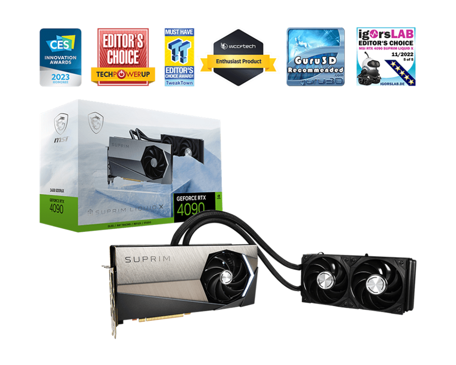 کارت گرافیک  ام اس آی مدل GeForce RTX™ 4090 SUPRIM LIQUID X 24G حافظه 24 گیگابایت