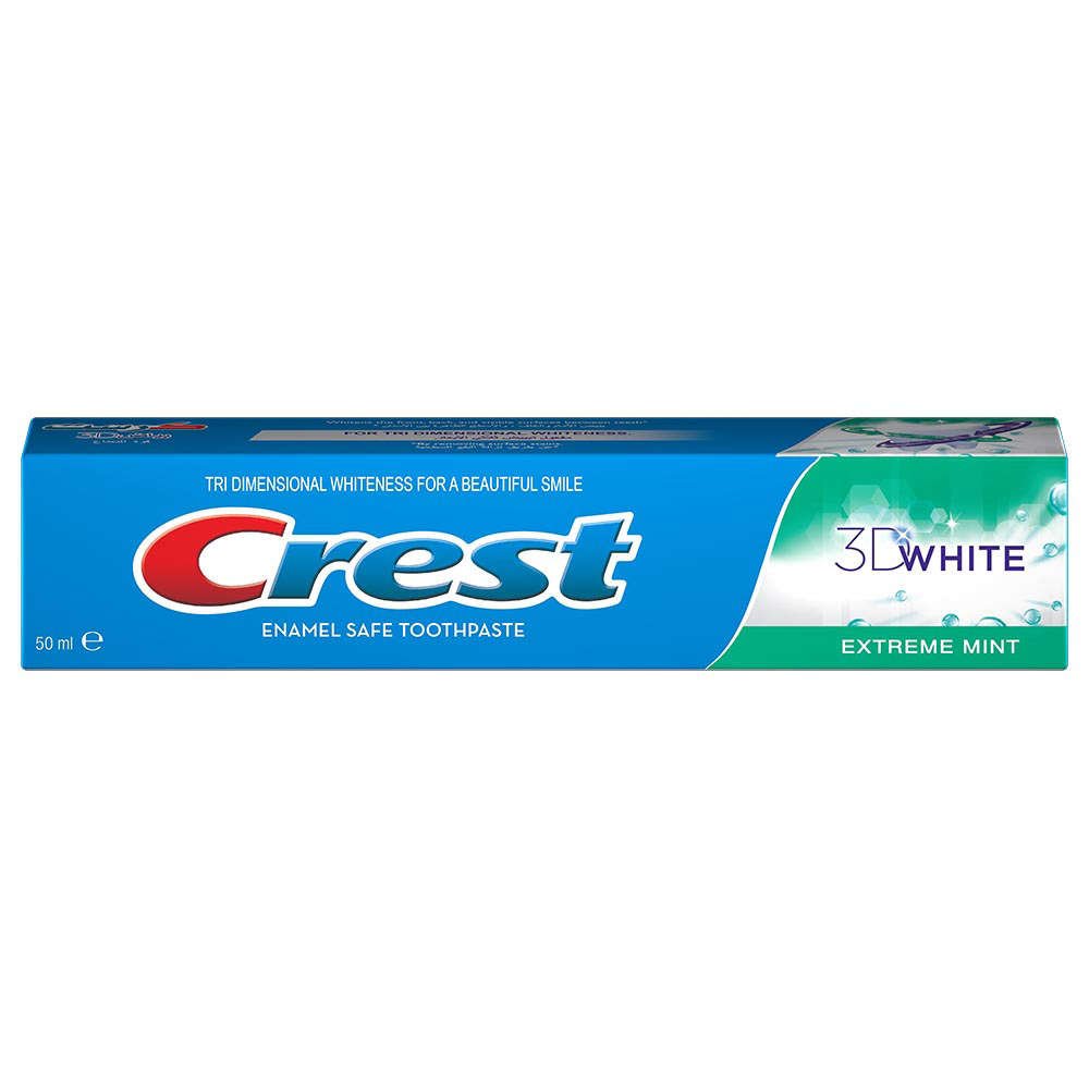 خمیر دندان کرست سری 3D White مدل Exterme Mint حجم 50 میلی لیتر