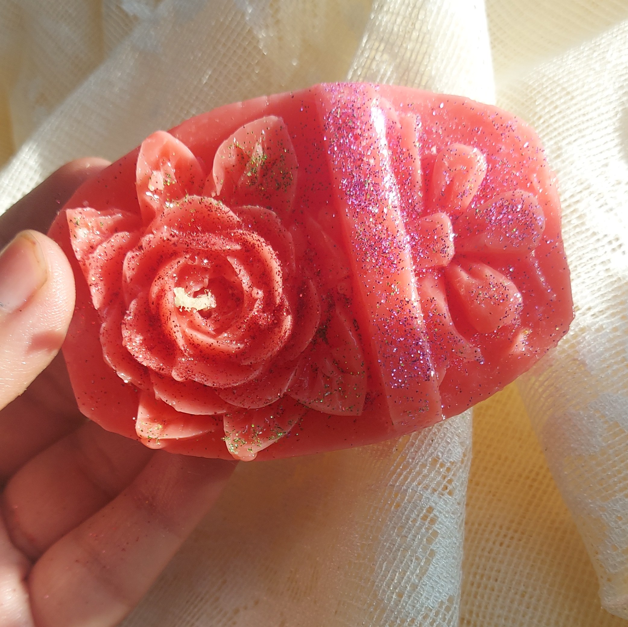 شمع گل برجسته