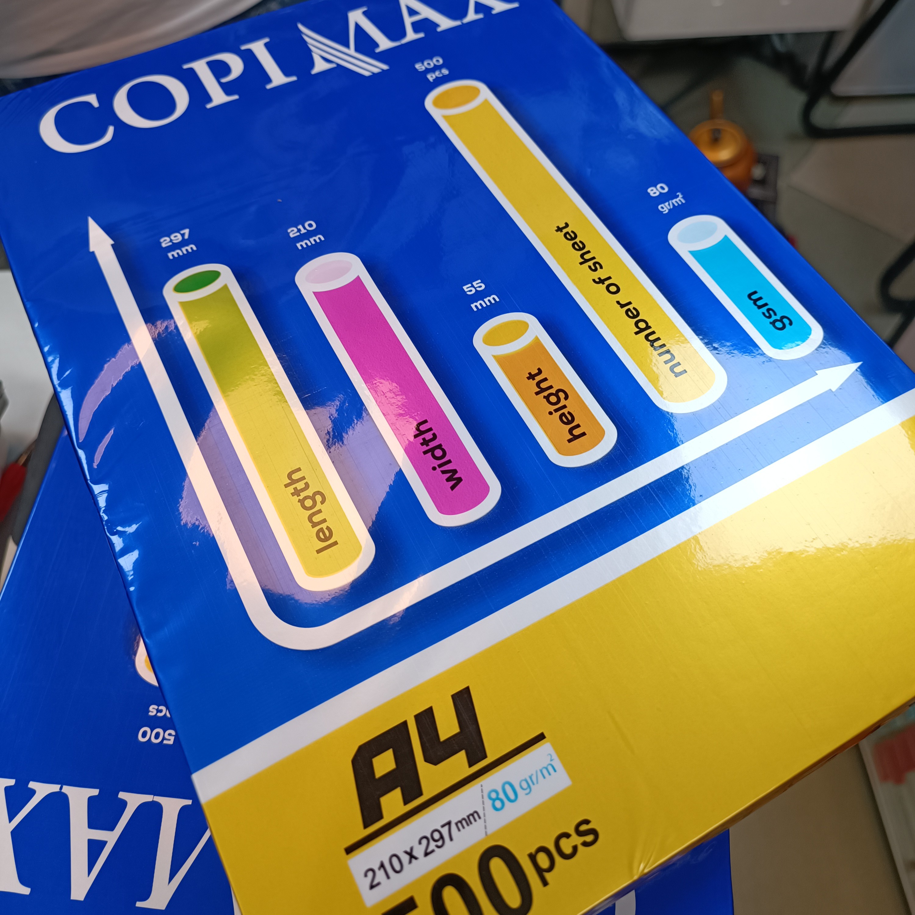 کاغذ a4 کپی مکس 80 گرمی شیراز بسته 500 عددی