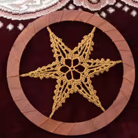 قلاب بافی ستاره دریم کچر جنس چوب و فلزی ابعاد15سانت