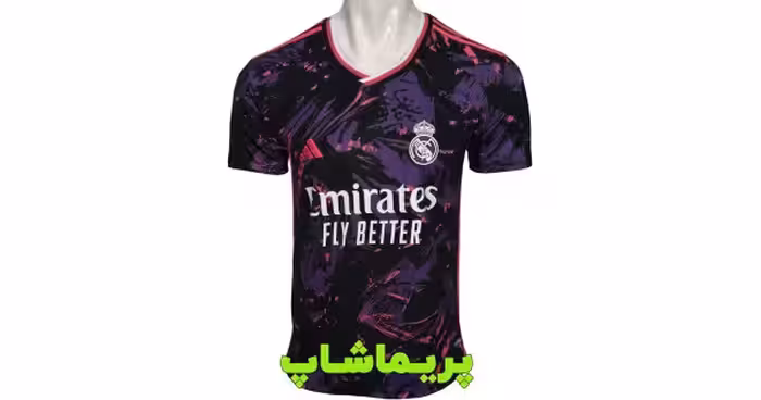 خرید لباس کانسپت رئال مادرید مشکی بنفش