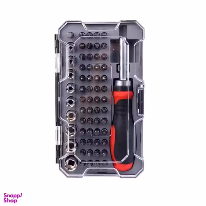 پیچ گوشتی جغجغه ای و سری بکس رونیکس (Ronix) مدل Rh-2716 مجموعه 63 عددی