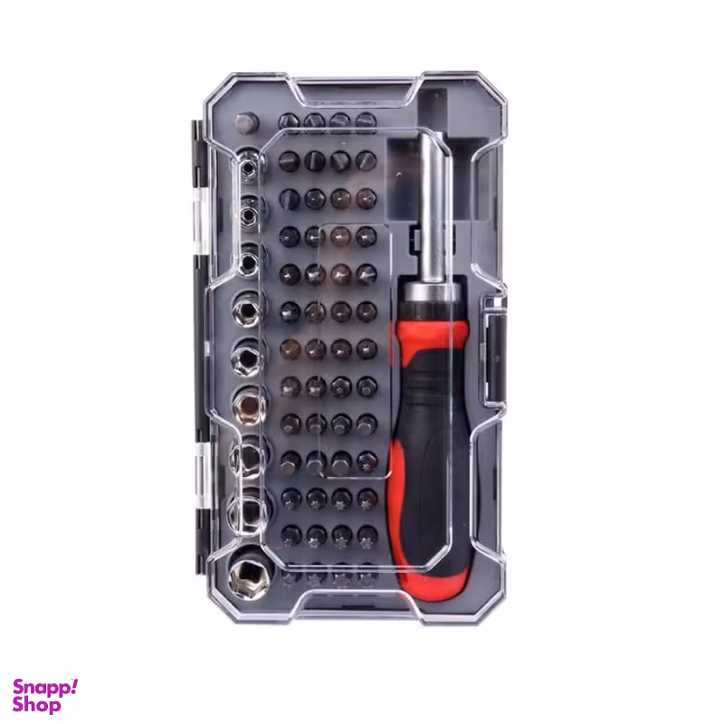 پیچ گوشتی جغجغه ای و سری بکس رونیکس (Ronix) مدل Rh-2716 مجموعه 63 عددی