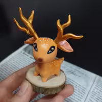 مجسمه خمیری طرح آهو