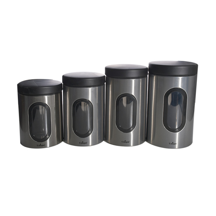 بانکه 4 پارچه پنجره دار استیل یونیک کد 5990