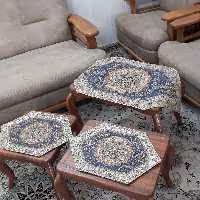 سه تکه ترمه رومیزی مدل افشار 