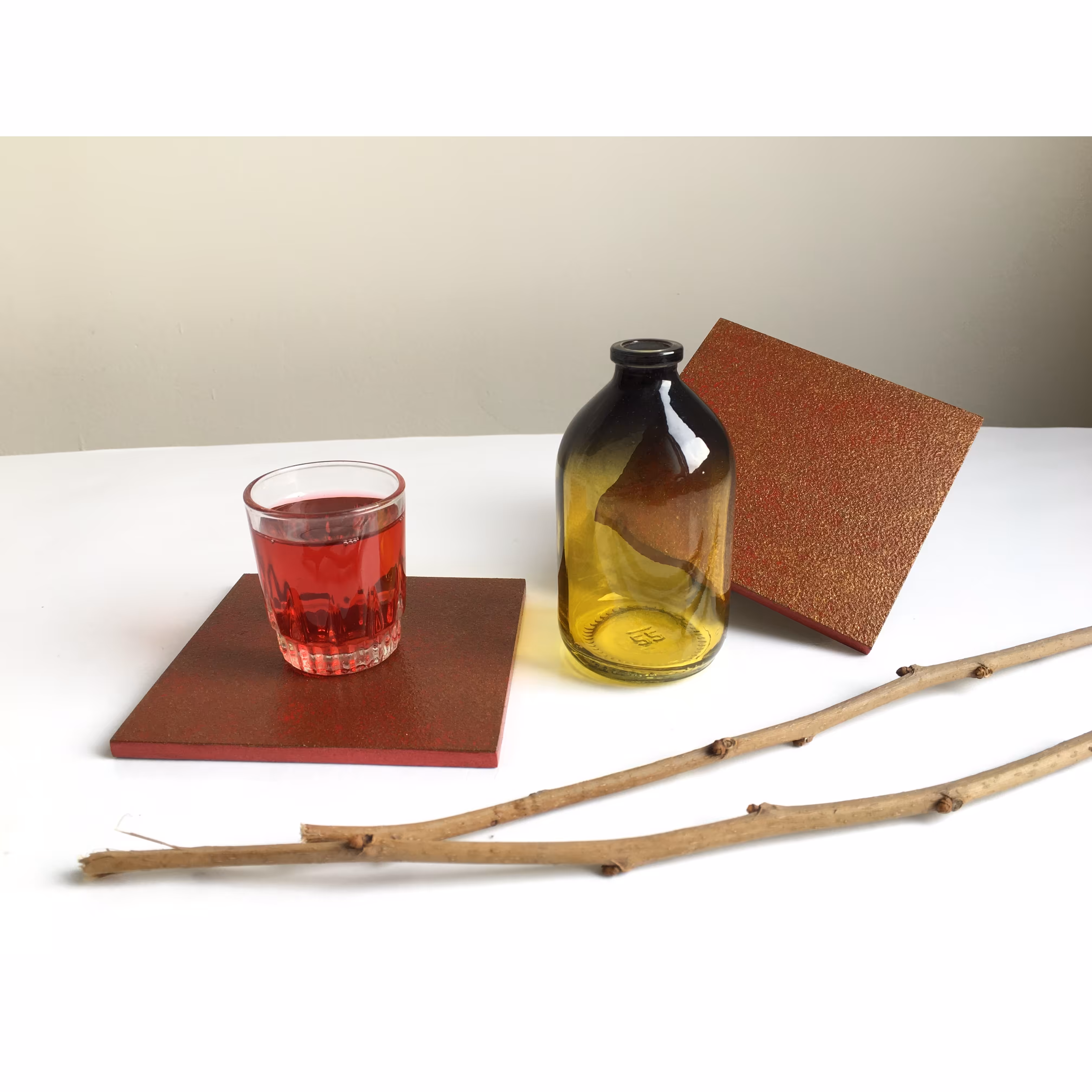 زیرلیوانی مربع  ست 6 تایی سایز 10 در 10 