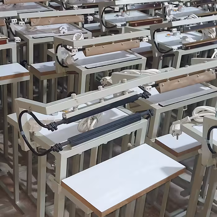 دستگاه دوخت پلاست پدالی پایی،رنگ کرم،برنو دانش،ساخت ایران،شاسی پرفیلسنگین