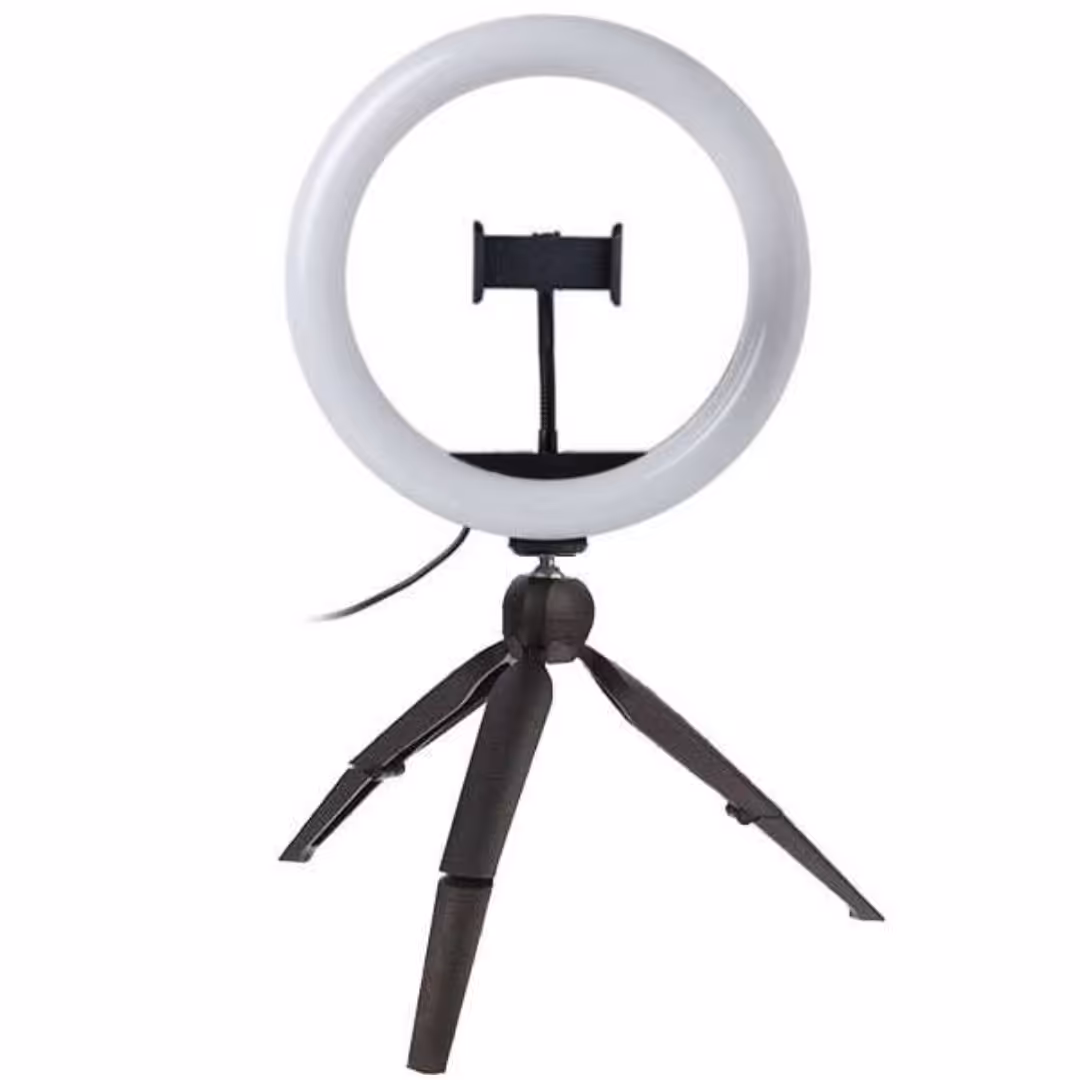 رینگ لایت بهمراه پایه و نگهدارنده گوشی