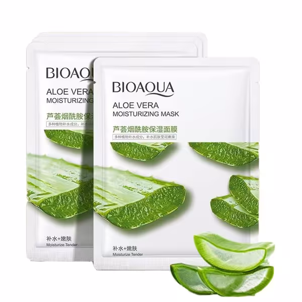 ماسک ورقه‌ای بیوآکوا عصاره آلوئه‌ورا - حجم25gr