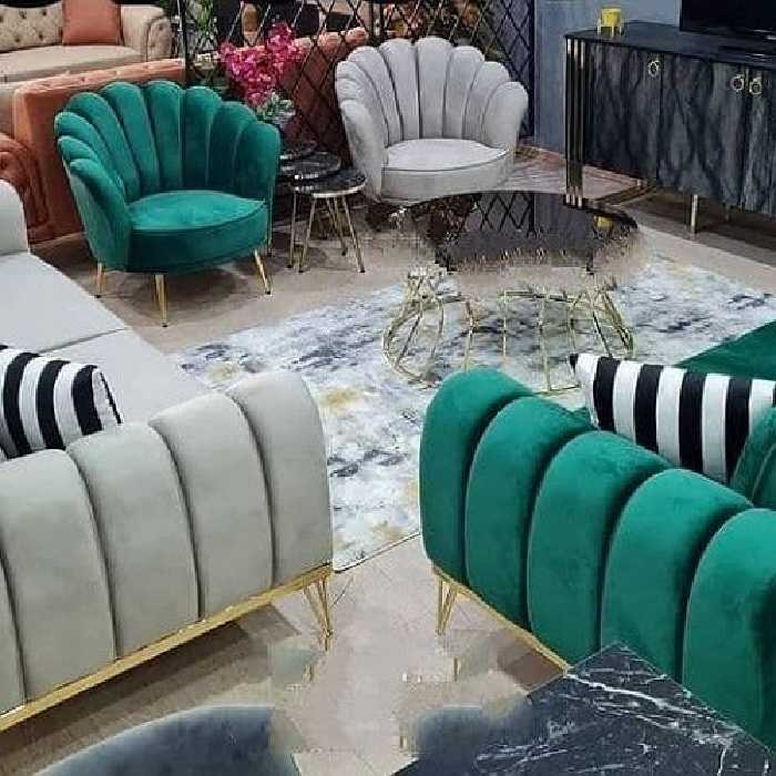 مبل راحتی صدفی(رز)  مدل مکانیزم تخت خواب شو ارسال با باربری پس کرایه