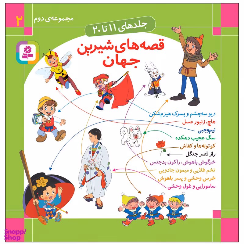 کتاب قصه های شيرين جهان اثر شاگا هیراتا انتشارات قدیانی