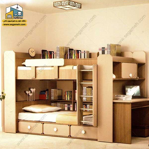 تخت خواب دوطبقه کد BTDP66 - فروشگاه سه گامه