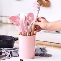 ست کفگیر 12 پارچه سیلیکونی 