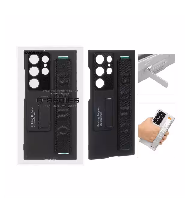 قاب گوشی سامسونگ Galaxy S23 Ultra مدل جی کی کی فینگربند کشی استندشو محافظ لنزدار