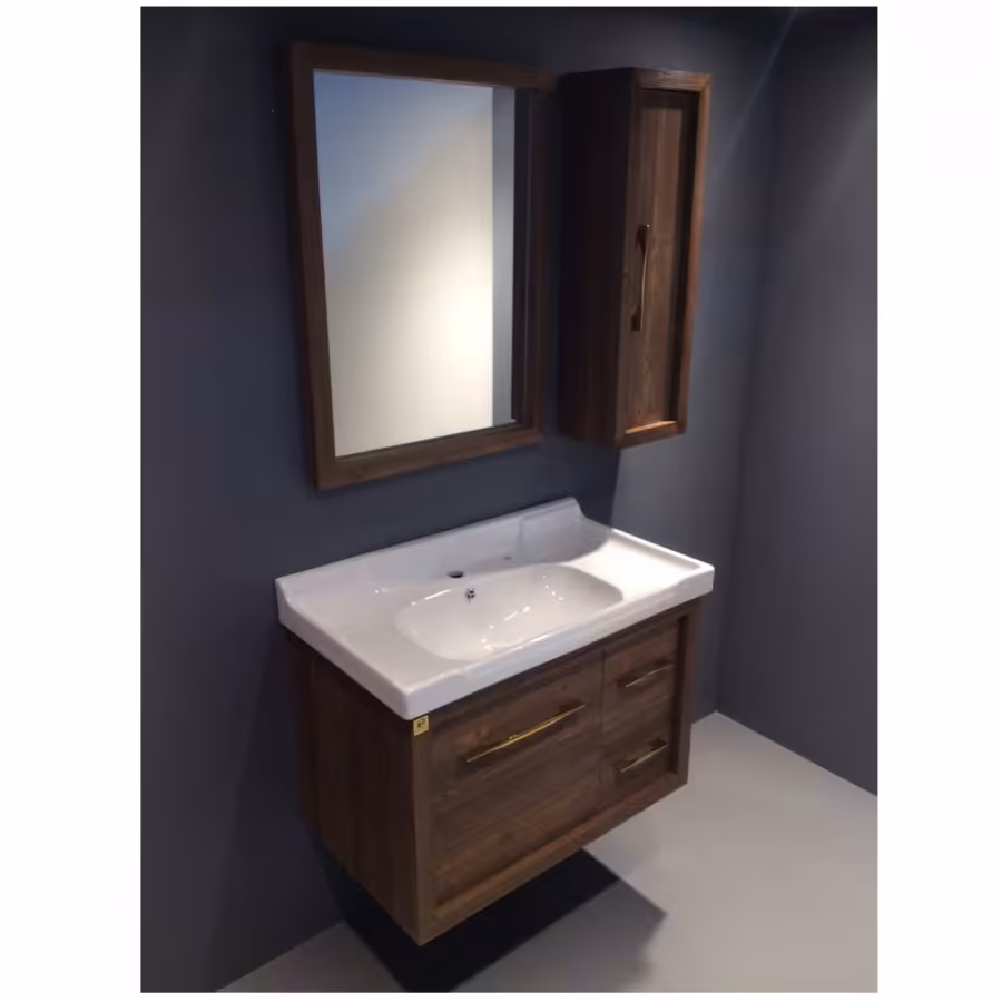 ست روشویی کابینتی مدل لوئیس چوبی