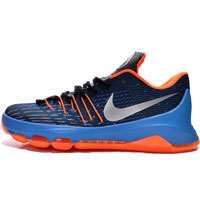 کفش بسکتبال نایک بدون ساق Basketball nike kd viii blue silver orange 749375-711