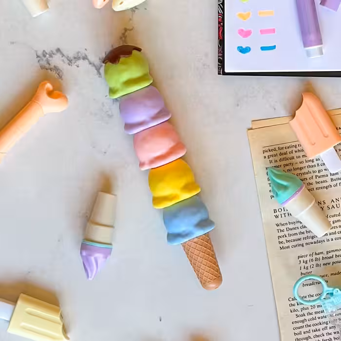 ماژیک هایلایت طرح بستنی قیفی