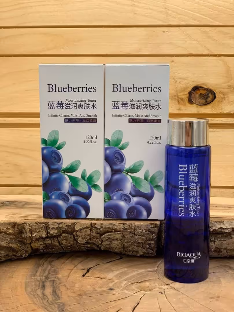 تونر بیواکوا حاوی عصاره بلوبری BIOAQUA با حجم 120 میل