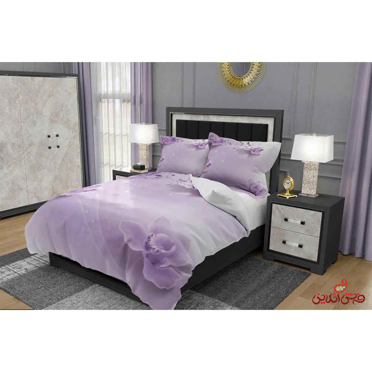 روتختی گل بنفش یاسی کد 2455