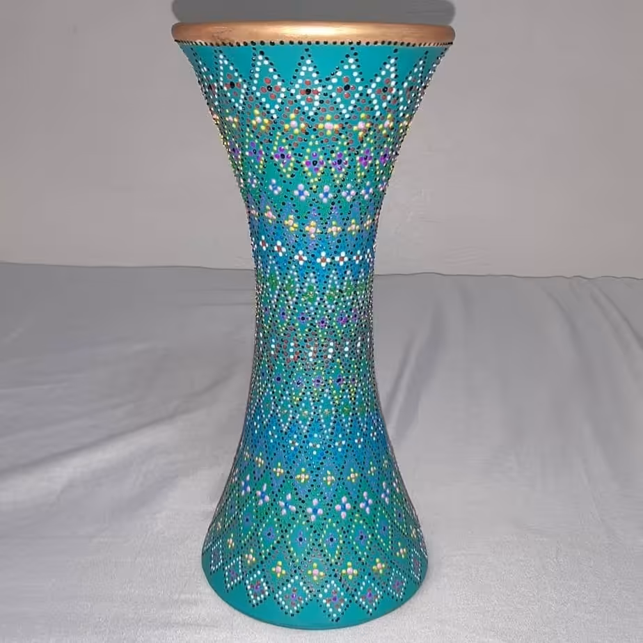 گلدان کمرباریک دلبر طرح لوزی