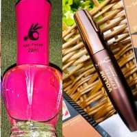 ریمل مک هدیه دار+یدونه لاک صورتی خوشرنگ